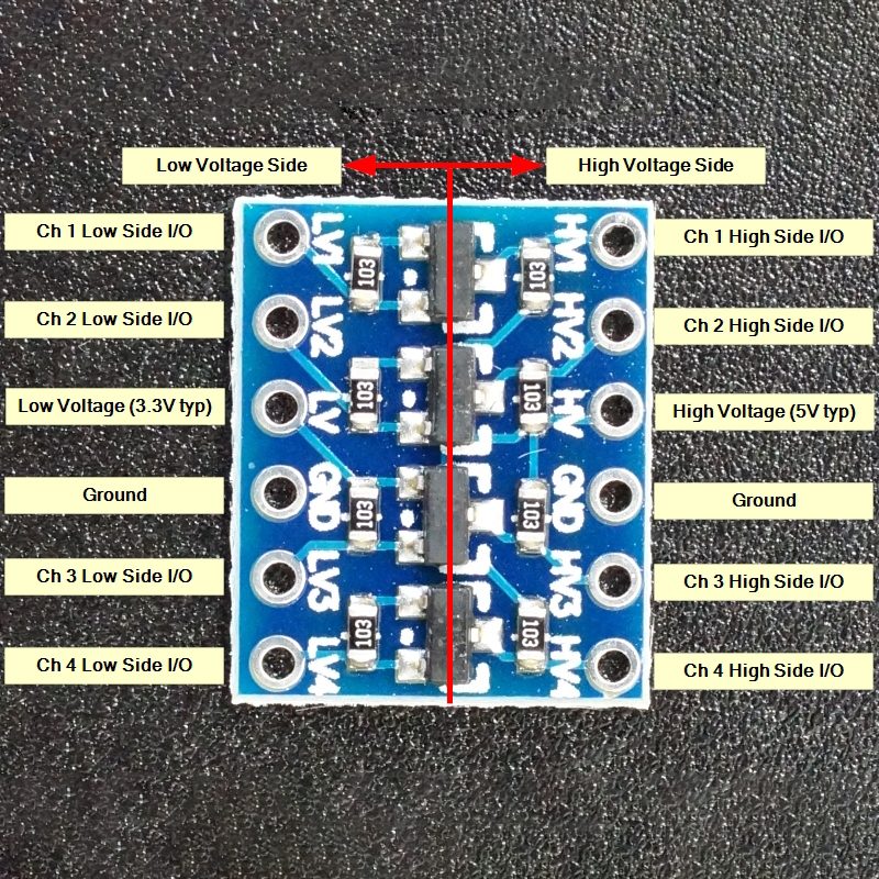 4-Channel Logic Level Converter Bi-Directional - Image 3