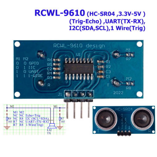 Ultrasonic Sensor HC-04 RCWL-9610 5V - Image 2