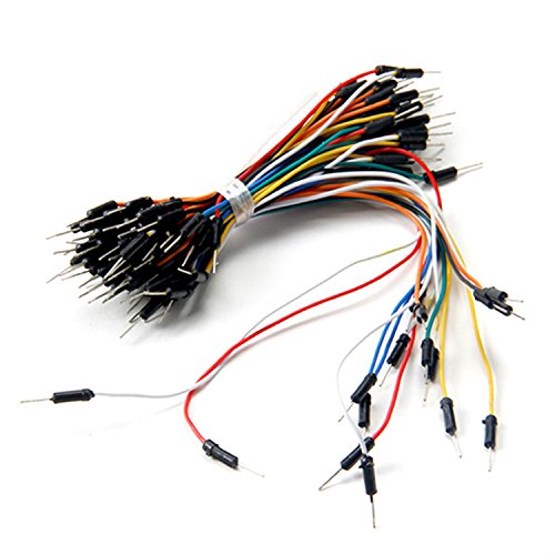 65Pcs Male to Male Bread Board Solderless Wires Breadboard Jumper For Arduino 
