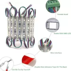 LED SMD 5050 RGB 12V Waterproof Module - Image 4