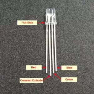 RGB Clear LED Common Cathode 5mm - Image 2