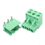 KF2EDGR-5.08-3P Pluggable Terminal Block PCB Solder Right Angle 5.08mm 3 Pin