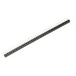 Round Pin Headers Female 2.54mm : 40-Pin, Straight, Black, 7.5mm