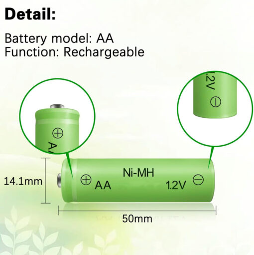 NI-MH Rechargeable Battery AA 3000mAh 1.2V - Image 2