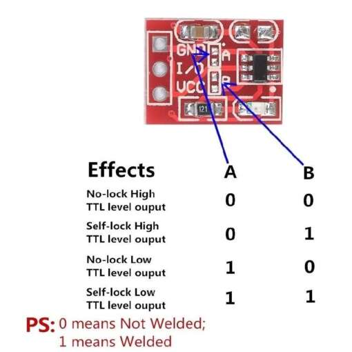 Capacitive Touch Sensor  TTP223 Red - Image 4