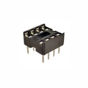 IC Socket (4+4)- Base 8 Pin