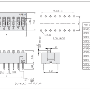 Dip Switch 2 Way - Image 2