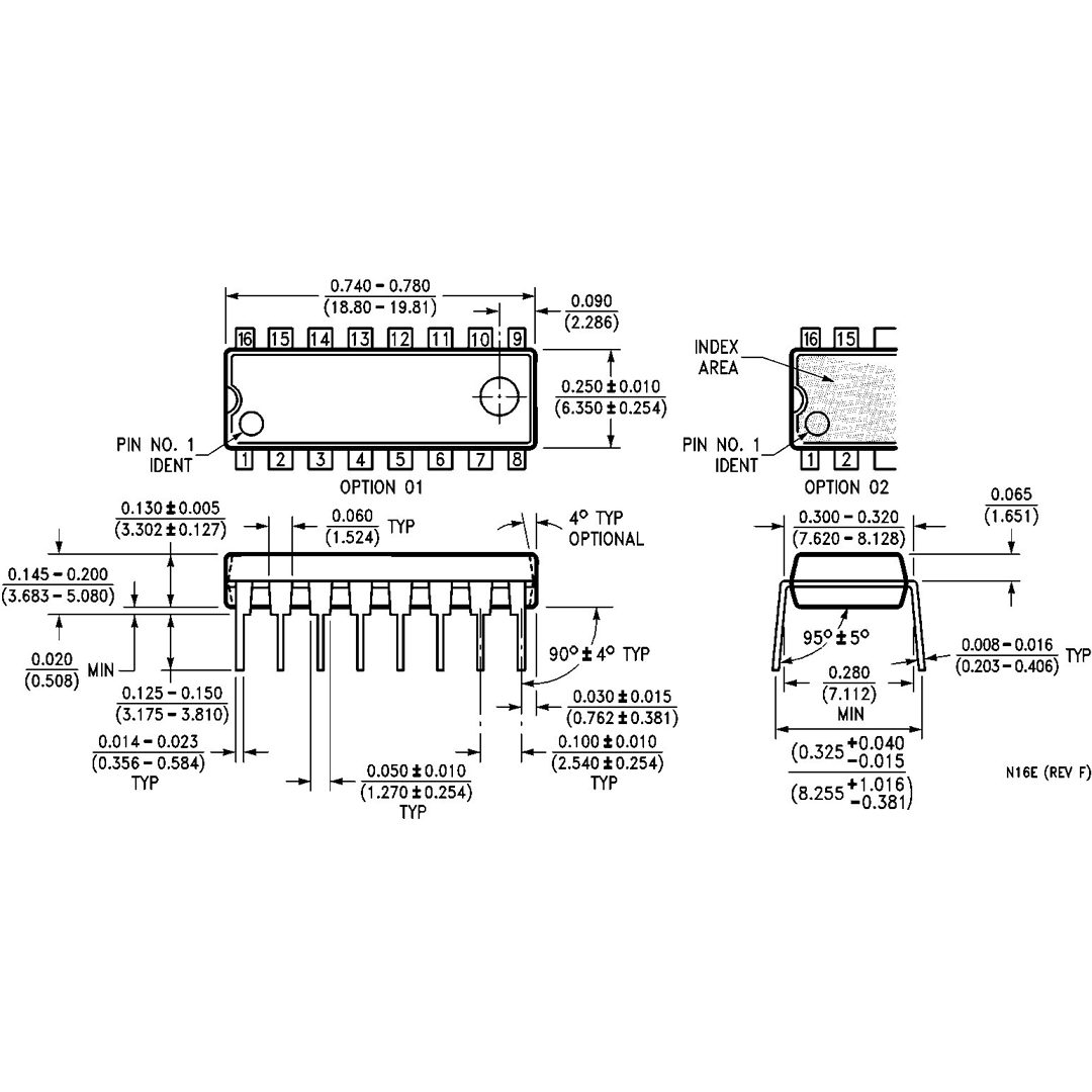 74253 IC Dual 4-input multiplexer 3-state - Image 2