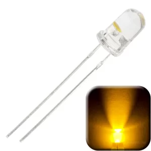 Yellow Led 5mm (Transparent) - Image 2