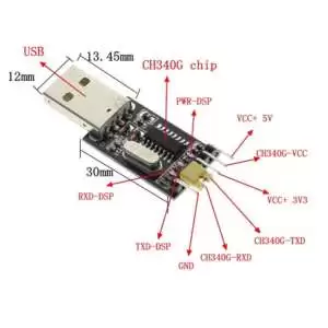 USB to TTL UART Uploader Module CH340 - Image 6