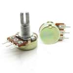 Metal Potentiometer 100KΩ 3-Pin