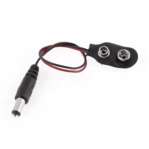 Dc Plug Male to Battery Cap 9V