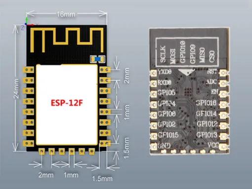 WiFi ESP8266-12-F Serial TTL Module - Image 3