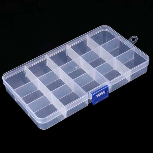 Clear Plastic Box (15 Grids) - Image 2