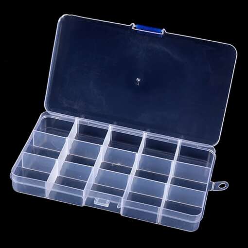 Clear Plastic Box (15 Grids) - Image 3