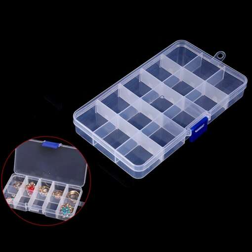 Clear Plastic Box (15 Grids)