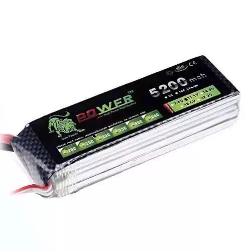 Lithium Polymer Battery 11.1 V, 5200 mAH , 40C - Image 2