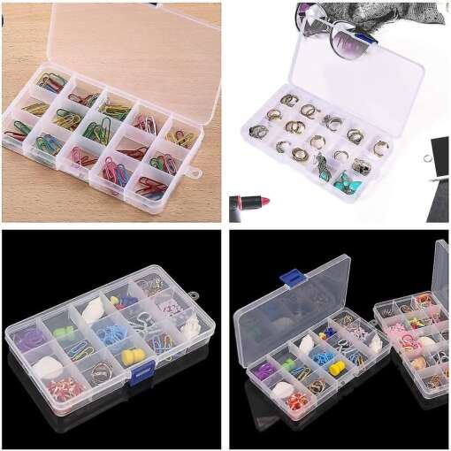 Clear Plastic Box (15 Grids) - Image 6