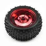 Robot Wheel Red 85mmx38mm+ Metal Coupler 4mm