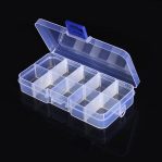 Clear Plastic Box 10 Grids