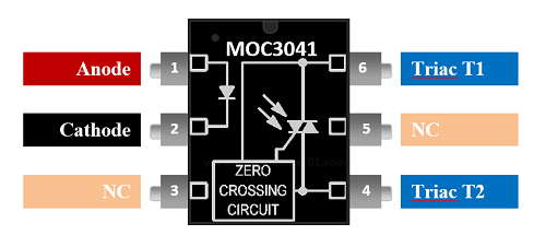 thumbnail image 2 of 5x MOC3042M Zero-Cross Optoisolator Triac Driver – DIP-6 FSC – New Old Stock 2 of 5