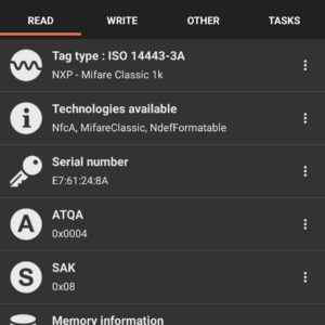 RFID Tag with Keychain 13.56MHz – Mifare Classic 1k Chip - Image 3