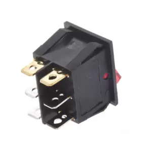 Dual SPST ON/OFF Switch 16A/250V 20A/125V AC 6Pin KCD8-212N - Image 3