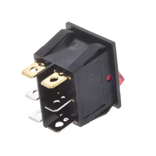 Dual SPST ON/OFF Switch 16A/250V 20A/125V AC 6Pin KCD8-212N - Image 3