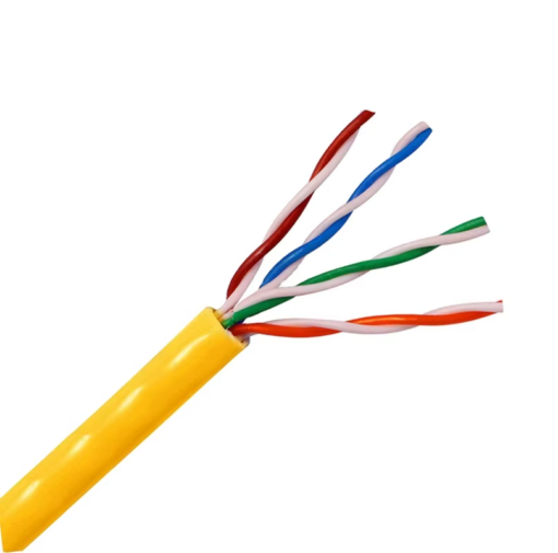 Ethernet Cable UTP CAT5E 4P TIA/EIA-568B.2 Yellow (1meter)