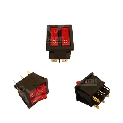 Dual SPST ON/OFF Switch 16A/250V 20A/125V AC 6Pin KCD8-212N - Image 5
