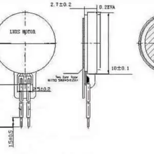 Mini Coin Vibration Motor RCD1027 1.5:3.7V - Image 4