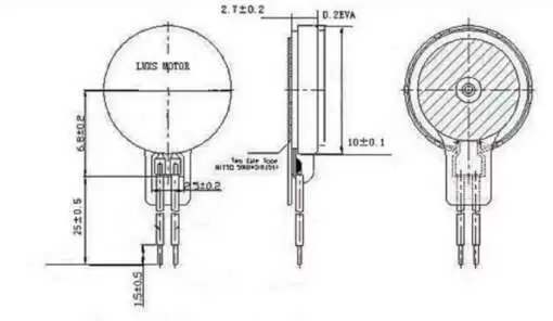 Mini Coin Vibration Motor RCD1027 1.5:3.7V - Image 4