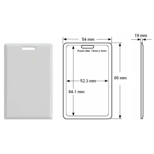 RFID White PVC ID Tag Card 125KHz - Image 3