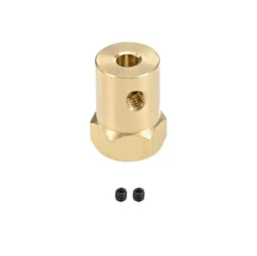 Hex Coupler For DC Geared Motor 4mm - Image 4