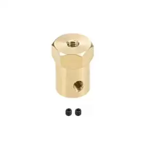 Hex Coupler For DC Geared Motor 4mm - Image 3