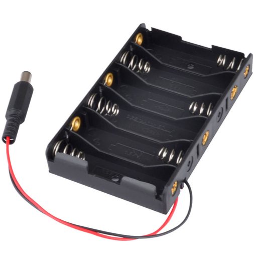 AA Battery Holder 6 cell With DC Power Jack