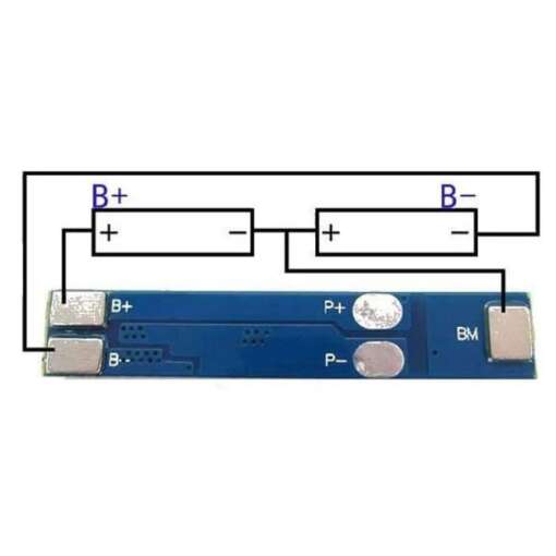 Lithium Battery Charger Protection Module (BMS) 2S 5A 7.4V - Image 3