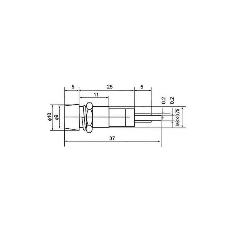 Red Metal LED 24V - Image 5