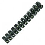 Terminal Block Strip H-Type Black 380V/6A 12 Position 2 Row 9mm Pitch