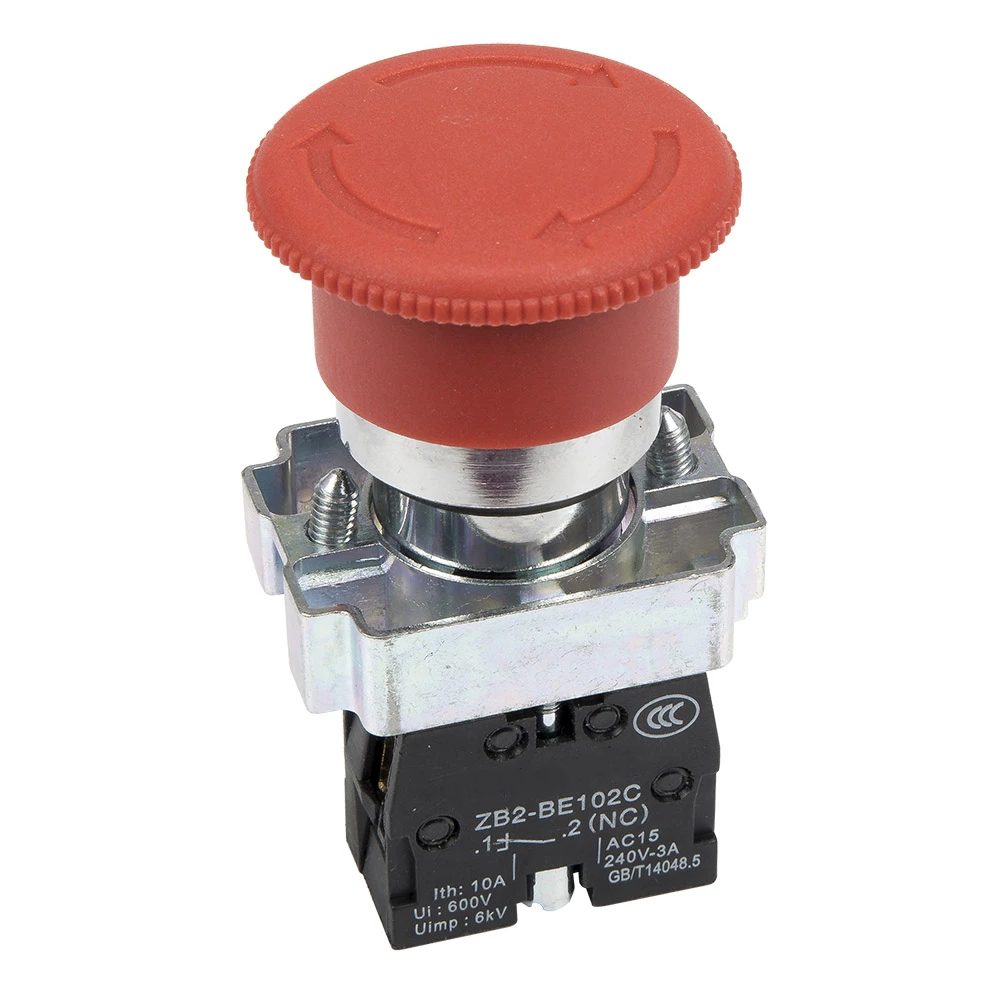 Red Mushroom Emergency Push Switch XB2-BS542