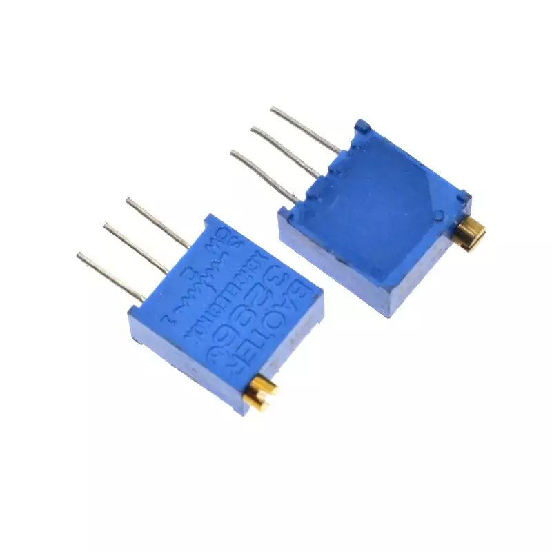 3296W-1-104 Trimmer Potentiometer Multiturn 100KΩ 0.5W 3 Pin Through hole - Image 2