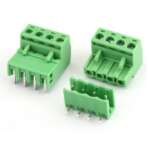 Pluggable Terminal Block KF2EDGR-5.08-4P PCB Solder Right Angle 5.08mm 4 Pin