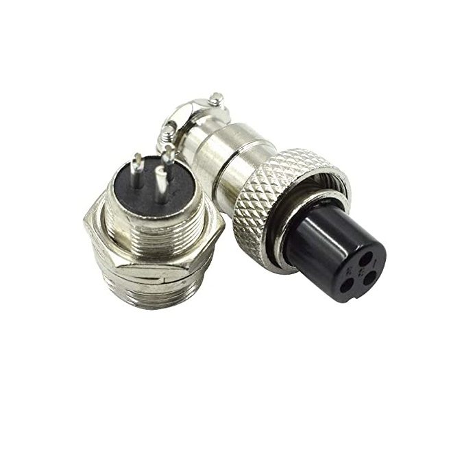 GX16-3 Male Female Chassis Connector 3 Pin - Image 2