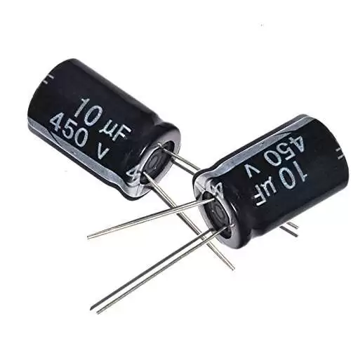 Capacitor 10uF 450V 10*17mm - Image 2