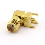 SMA-KZ-WD-14.5 Right Angle Female Socket PCB Mount Connector