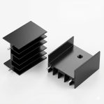 Aluminum Black Heatsink 25x24x16mm