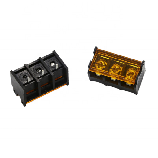 Barrier Terminal Block 3 Pin with Cover 300V/30A 9.5mm Pitch HB9500SS