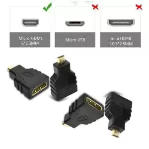 Micro HDMI Male to HDMI Female Adapter - Image 5