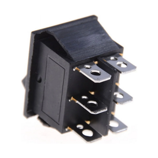 Rocker Switch On-Off-On 16A 250VAC KCD4 6 Pin Dim: 25x21mm - Image 3