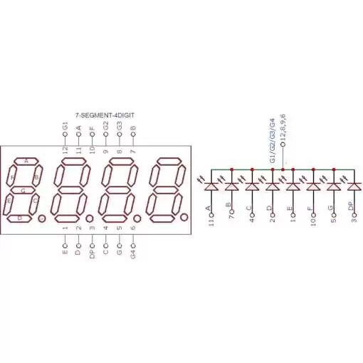 7-Segment 4-Digit 0.56″Com. Cathode - Image 4